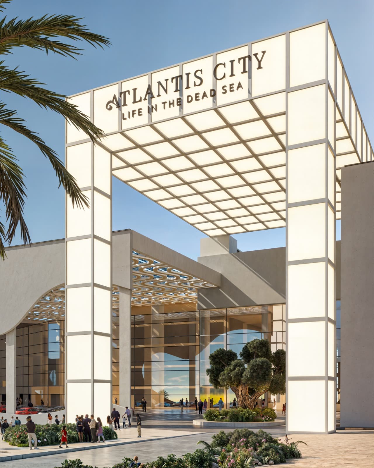 Atlantis City entrance sign